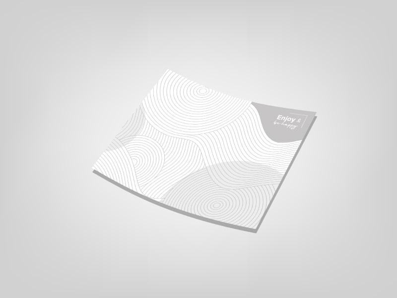 چاپ زیر بشقابی(زیر سینی) تحریر 80 گرم تک رنگ