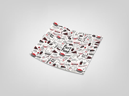 چاپ زیر بشقابی(زیر سینی) پوستی 40 گرم دو رنگ